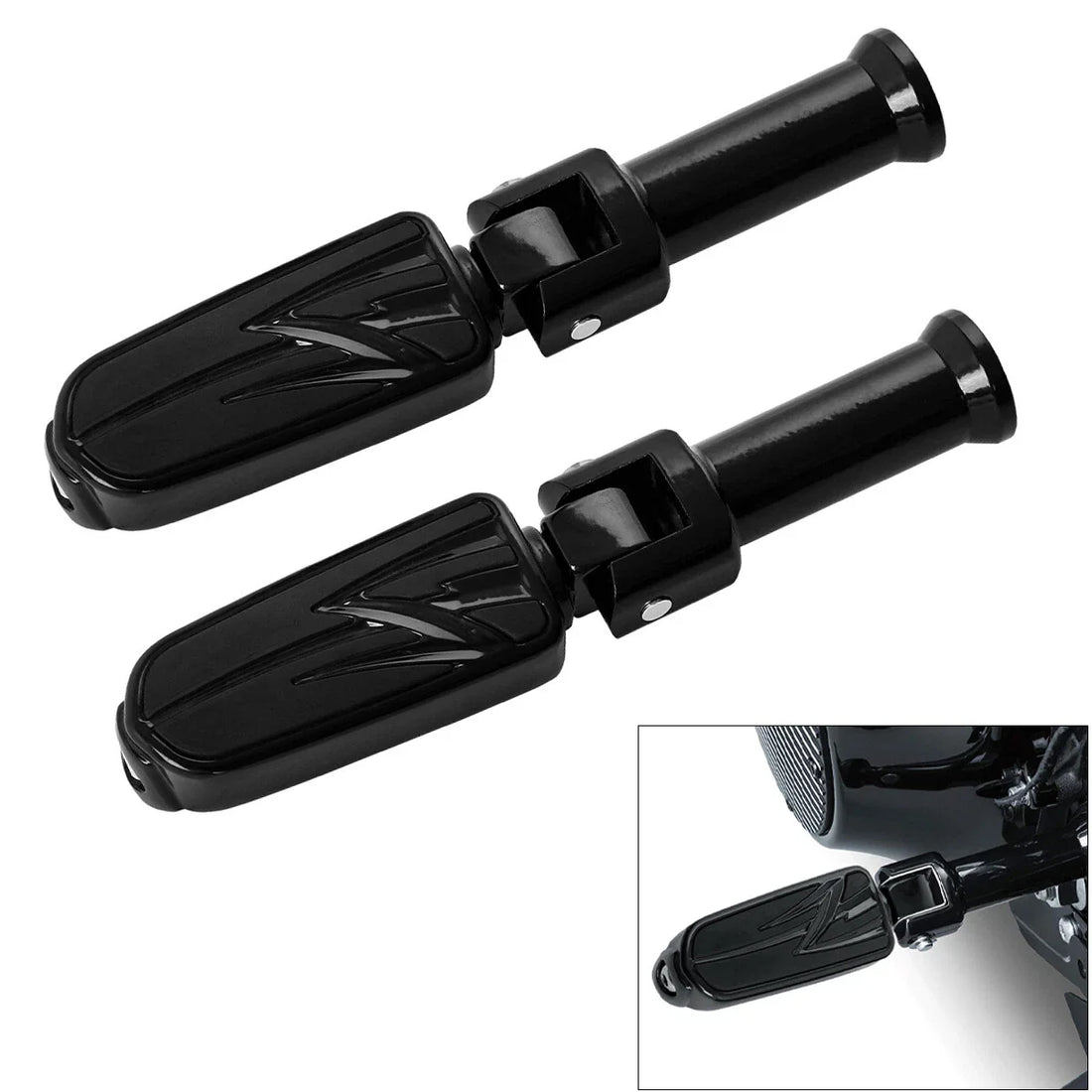 Rear Passenger Foot Pegs Footrests Fit For Harley Softail Low Rider 2018-2025