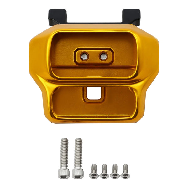 Gold Handlebar Riser Gauge Mount Fit For Harley Softail Fat Boy Flfb Flfbs 18-25