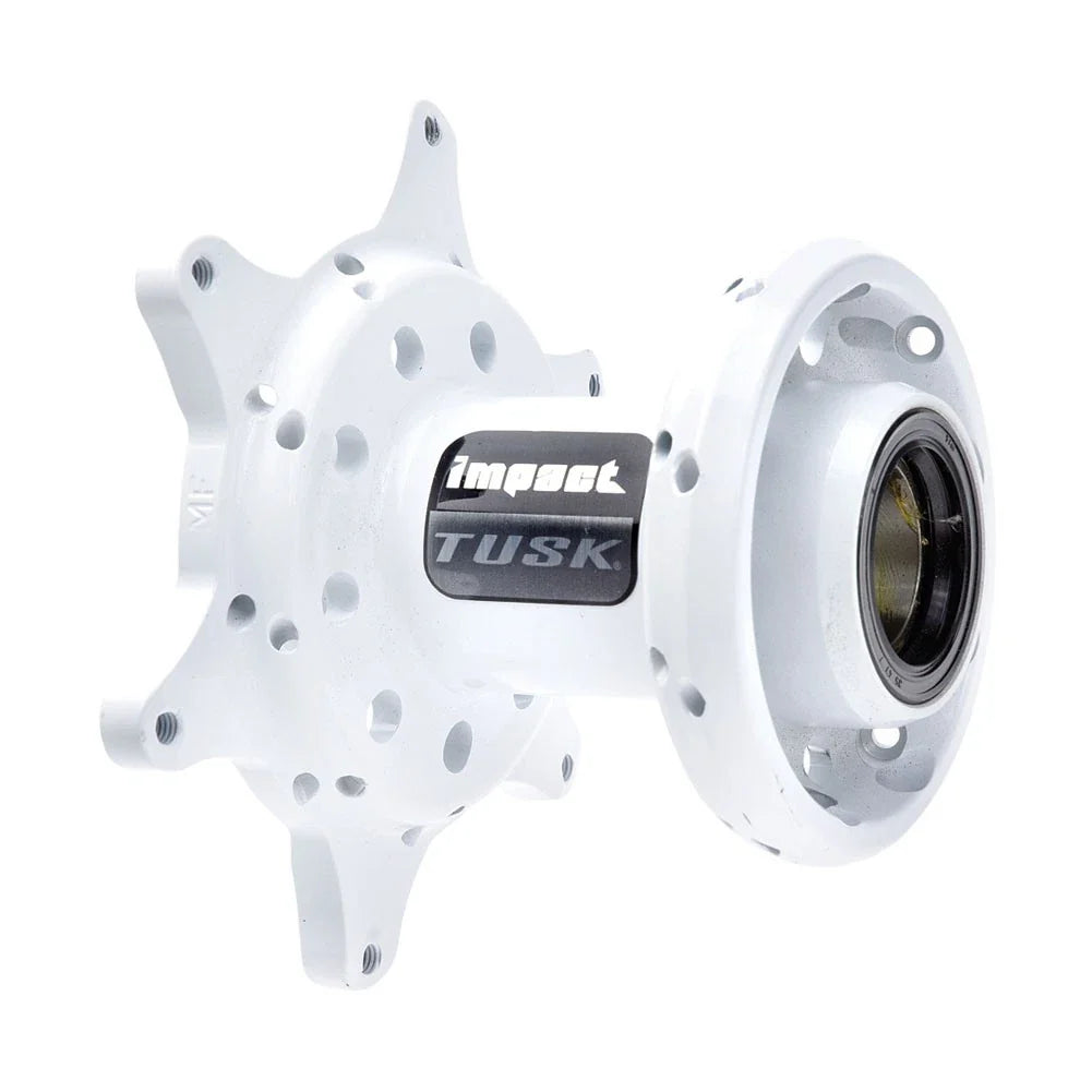 Tusk Impact Motorcycle Hub - Front White For Husqvarna TE 150i Fuel Inj. 2020-23