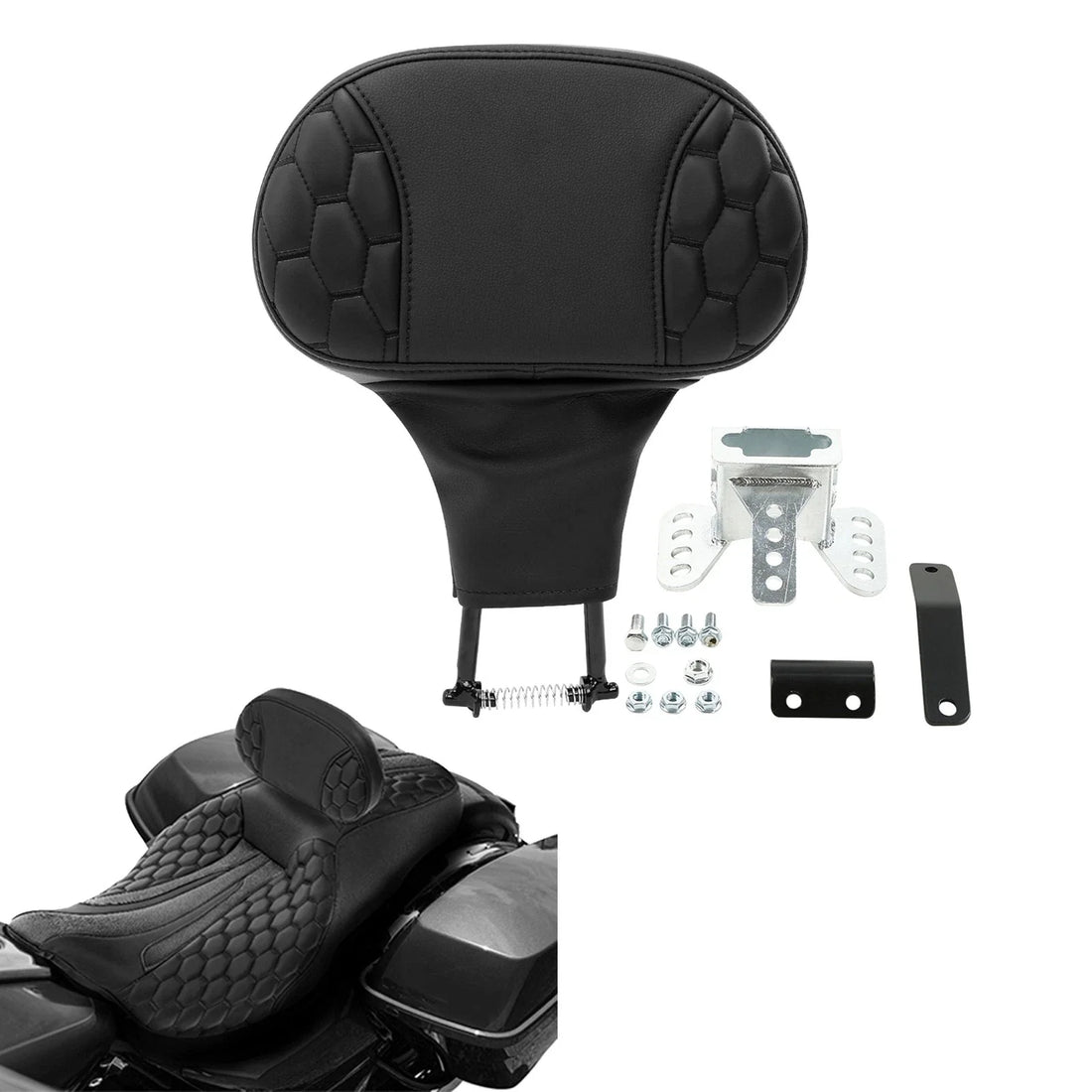 Fit For Harley Davidson Touring Models Front Rider Drivers Backrest 2009-2023