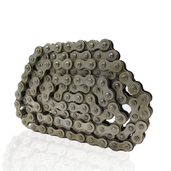 5 Feet of #50 Riveted Roller Chain 5/8" Pitch 1 Connecting Link 5FT