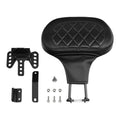 Black Driver Rider Backrest Pad Fit For Harley Cvo Street Road Glide 2023-2025