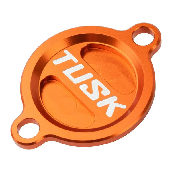 Tusk Aluminum Oil Filter Cover Orange For Husqvarna FE 350 S 2015-2016,2020-2023