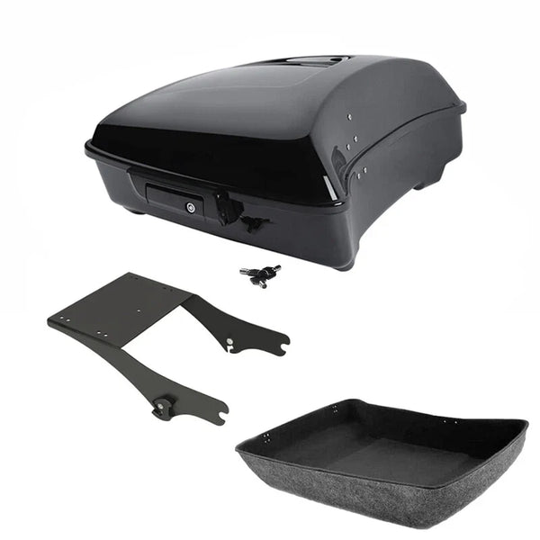 Chopped Trunk Mount Rack Fit For Harley Touring Road King 1997-2008 Black