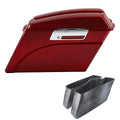 Red Hard Saddlebags Saddle Bags Fit For Harley Davidson Softail Fatboy 1984-2017