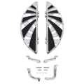 Chrome Rider Driver Floorboards Footboards Bracket Fit For Harley Touring 14-24