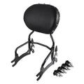 Black 12" Backrest Sissy Bar w/ Mount Spools Fit For Indian Classic 2014-2018 US
