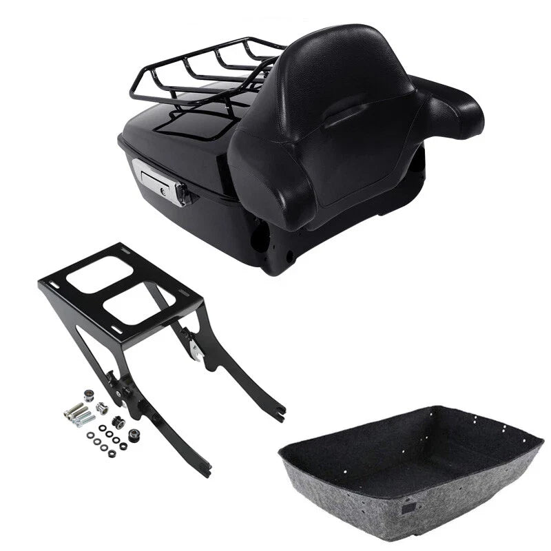 King Trunk Backrest Rack Mount Fits For Harley Heritage Classic Flhc Flhcs 18-Up