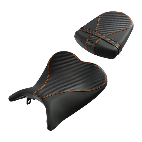 Black Driver & Passenger Seat Fit For Suzuki GSXR600 GSXR750 GSX-R 600 750 06-07