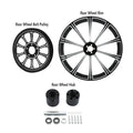 18" Rear Wheel Rim Hub Pulley Sprocket Fit For Harley Road Glide 2009-2023 Black