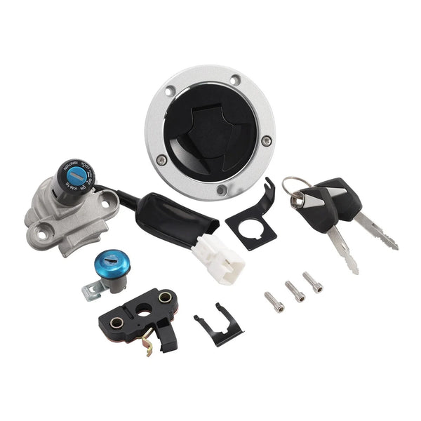 Fuel Gas Cap Ignition Switch Lock Key Set Fit For Kawasaki Z125 Pro 2017-2023