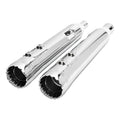 4" Slip on Straight Mufflers Exhaust Fit For Harley Touring Street Glide 2017-25