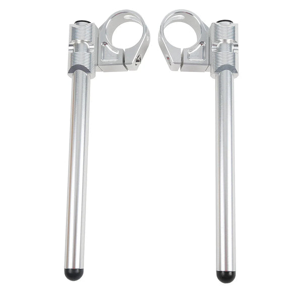 46mm Handle Bar Clip On Fit For Kawasaki Ninja ZX6R 600CC ZX9R 1998-2002 Silver