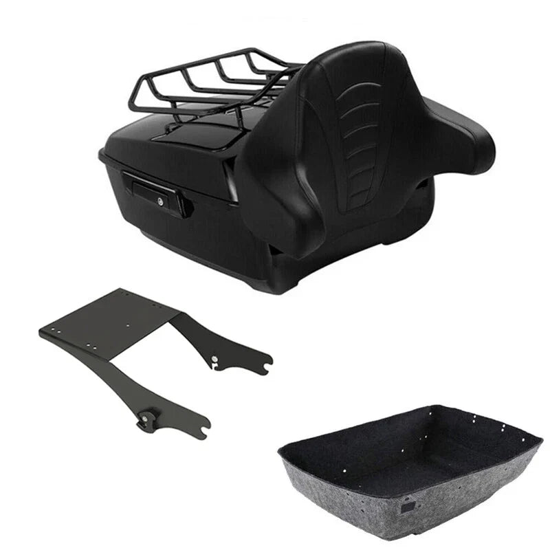 King Trunk Backrest Mount Rack Fit For Harley Touring 97-2008