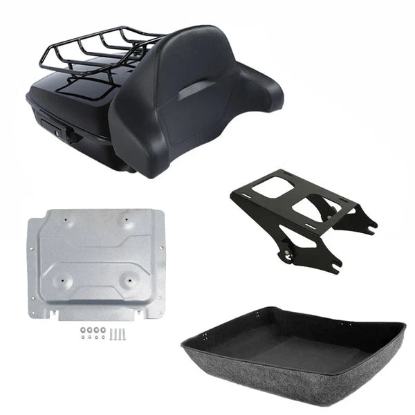 Chopped Trunk Backrest Mount Plate Fit For Harley Street Road Glide 2014-2026 25