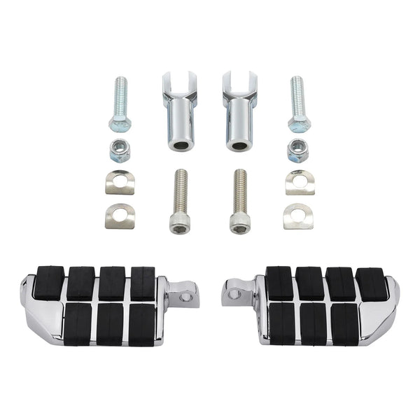 Passenger Foot Pegs 2'' Support Mount Fit For Harley Heritage Softail 2000-2006