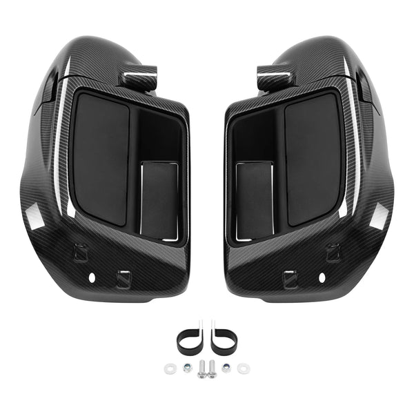 Gloss Black Lower Vented Leg Fairings Fit For Harley Road King 2014-2024