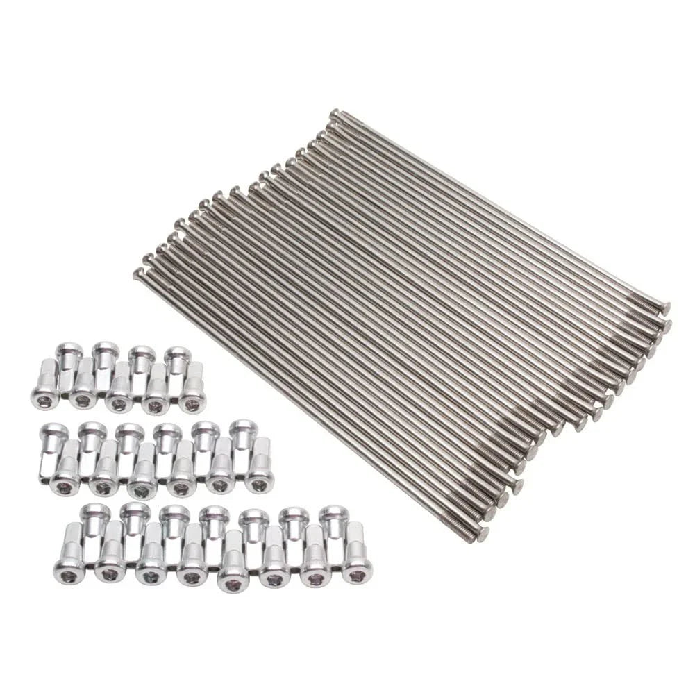 Tusk Motorcycle Spoke Kit - Front 21" Silver Spoke/Silver Nipple For GASGAS MC
