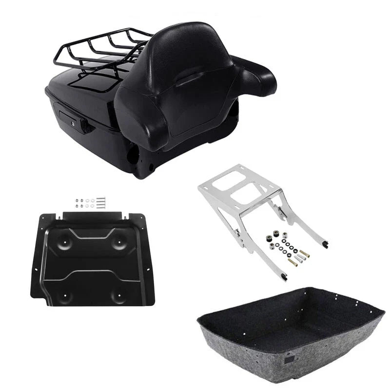 King Trunk Backrest Rack Mount Plate Fit For Harley Heritage Classic Flhc 18-Up