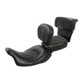 Black Orange Driver Passenger Seat Backrest Fit For Harley Road King Glide 14-23