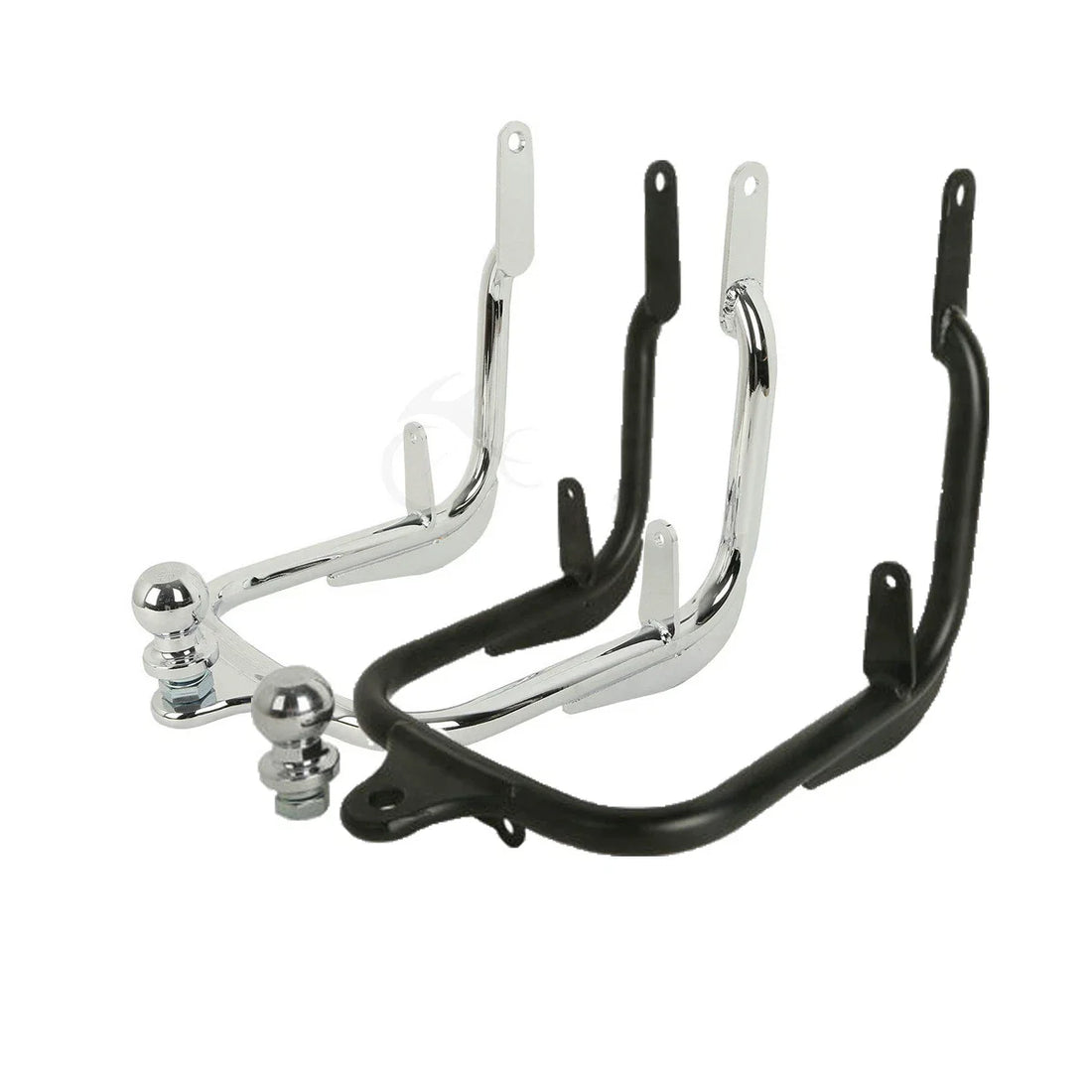 Black/Chrome Trailer Hitch Tow Fit For Harley Street Glide Road King 2009-2013