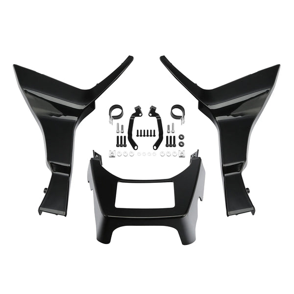 Vivid Black Side Fairings Spoilers Covers Fit For Harley Road Glide 2017-2024 23