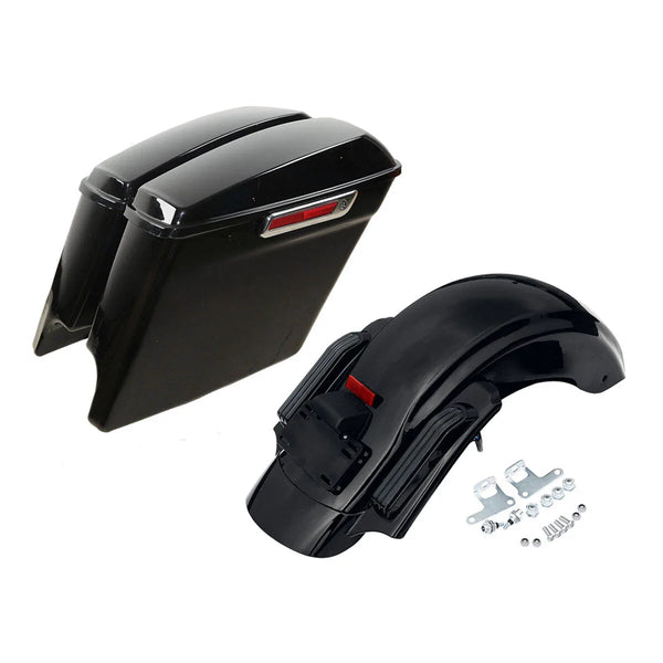5" Stretched Saddlebags Rear Fender Fit For Harley Touring Road Glide 2014-2024