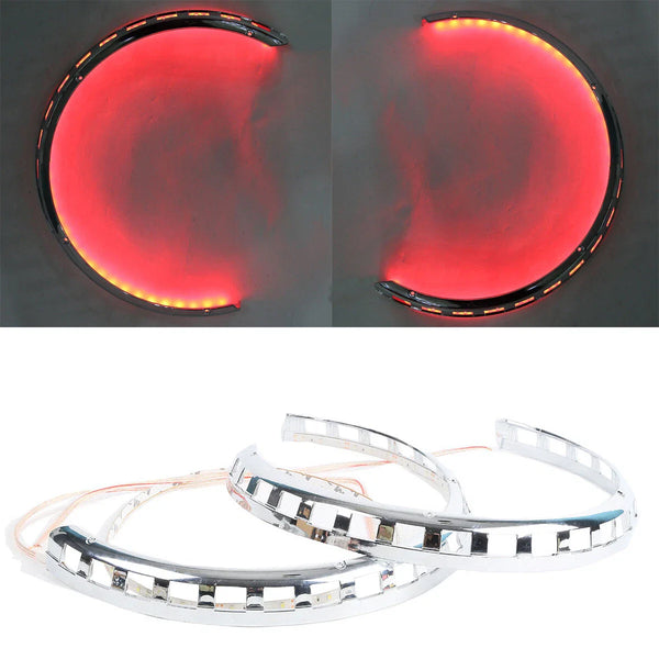 Brake Rotor Covers Ring of Fire Red Fit For Honda Goldwing 1800 GL1800 01-17 F6B