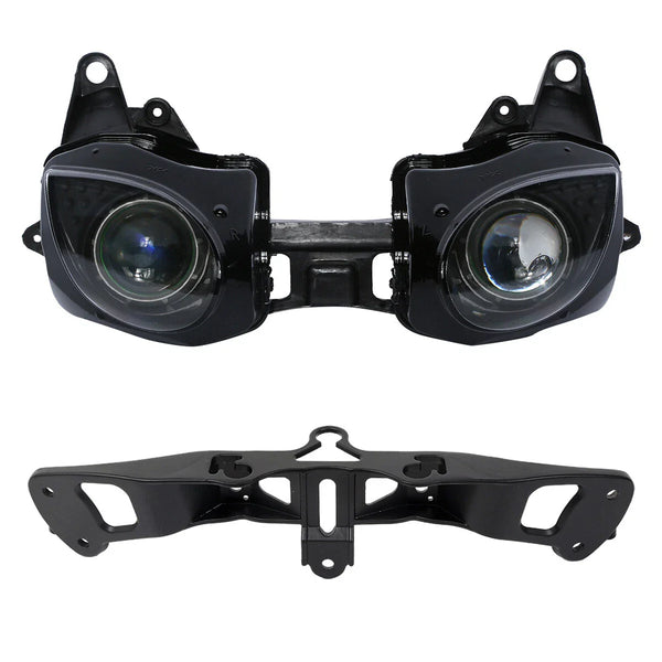 Headlight Assembly & Fairing Stay Bracket Fit For Kawasaki Ninja ZX6R 2007-2008