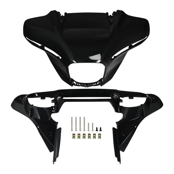 Vivid Black Front Inner / Outer Fairings Fit For Harley Cvo Street Glide 2023-26