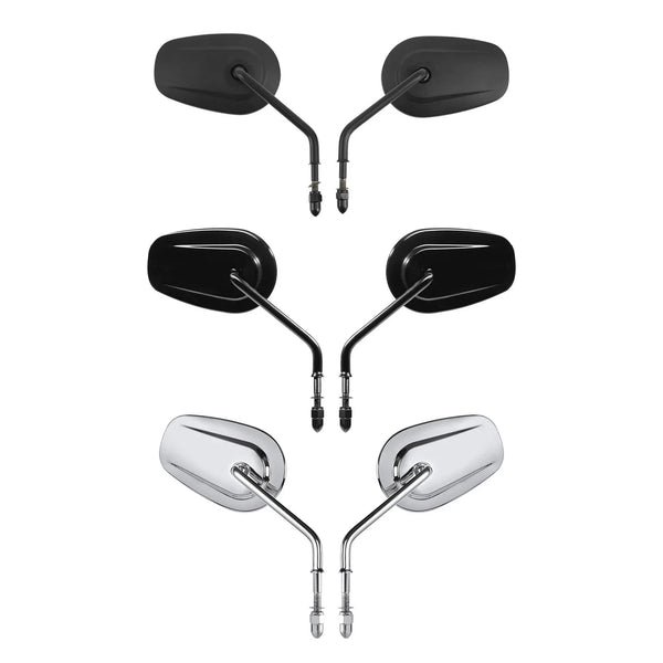 8mm Rearview Mirrors Fit For Harley Electra Street Glide Softail Sportster Dyna
