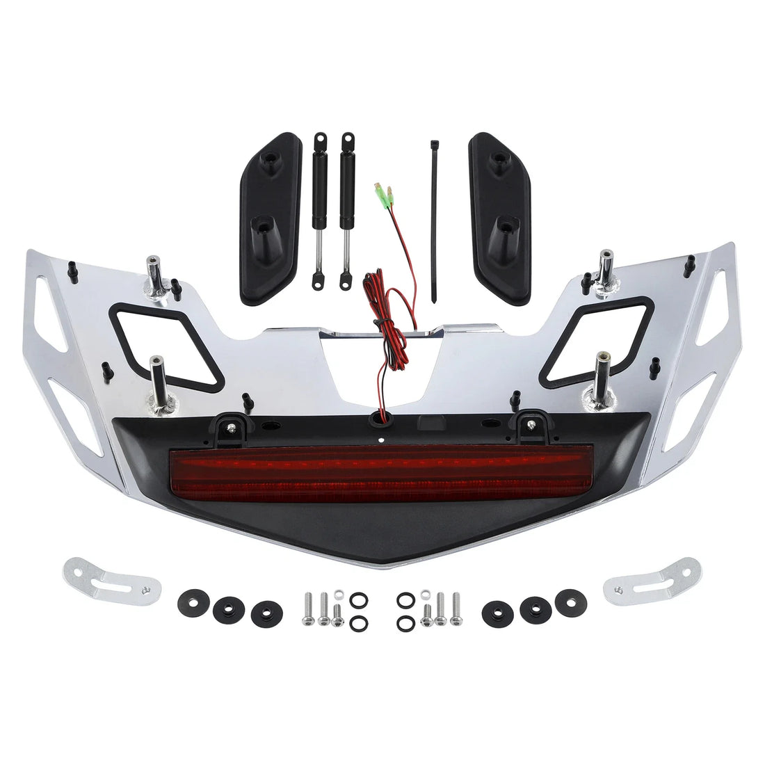 Trunk Luggage Rack LED Brake Light Red Lens Fit For Honda Goldwing GL1800 21-25