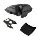 Matte Black Razor Trunk Backrest Mount Rack Fit For Harley Road King Glide 14-26