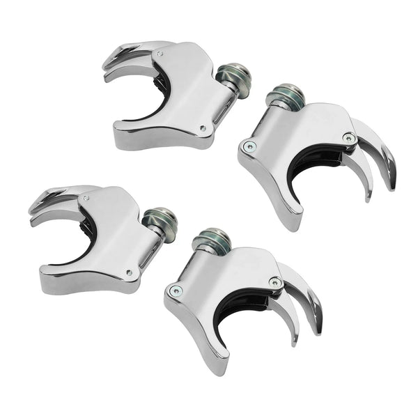 49mm Quick Release Windshield Clamps Fit For Harley Dyna Street Fat Bob 06-17