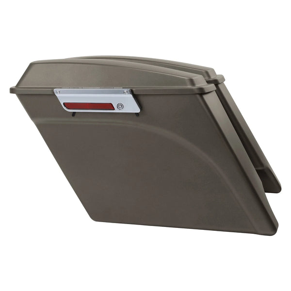 5" Extended Stretched Hard Saddlebags Fit For Harley Touring Road Glide 93-13