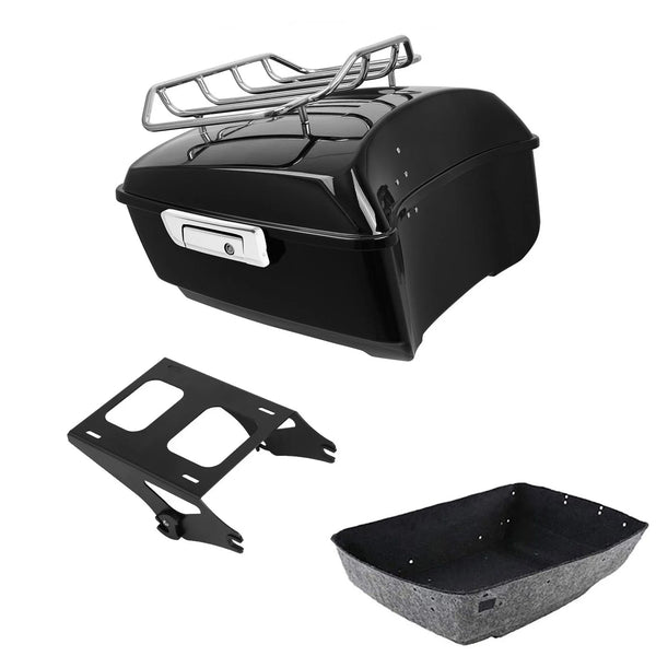 King Trunk Luggage Rack Two-Up Mount Fit For Harley Cvo Street Glide 2014-2026