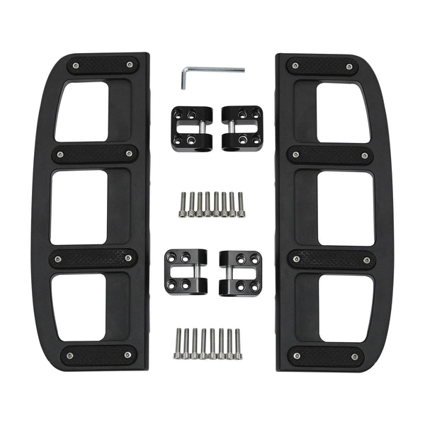 Matte Black Driver Footboard Floorboard Fit For Harley Street Road Glide 2009-24