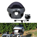 7" Headlight Upper Fairing Cowl Mount Fit For Harley Dyna Street Bob Wide Glide