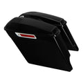 5" Vivid Black Saddlebag Stretched W/ Speaker Grill Fit For Harley Touring 14-23