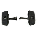 Black Passenger Floorboard Footboard Fit For Harley Street Glide 1993-2025 24 23