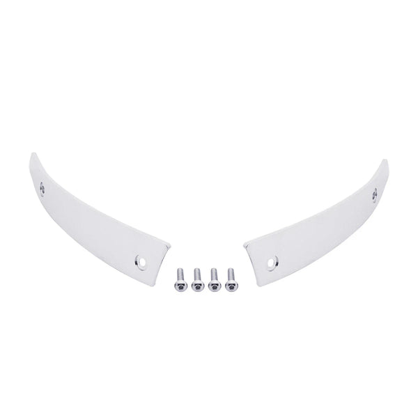 Split Windscreen Windshield Side Trim Fit For Harley Road Glide 2015-2024 Chrome