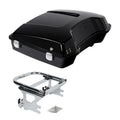 Razor Trunk w/ Two Up Chrome Mount Rack Fits For Harley Touring 97-2008