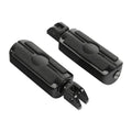Black Front Driver Footpegs Foot Pegs Fit For Harley Fat Bob Sport Glide 18-2025