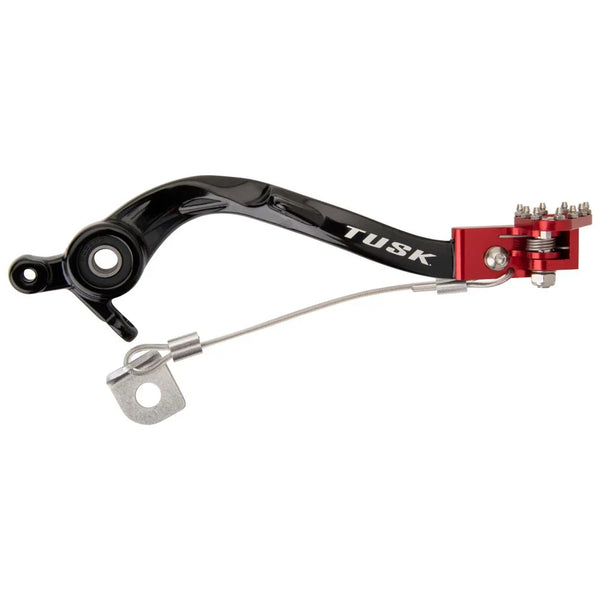 Tusk Aluminum Brake Pedal Red Tip For KTM 450 SX-F Factory Edit. 2022-2023,2025