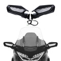 Matte Black Rearview Mirrors LED Turn Signal Fit For Honda Goldwing GL1800 18-25