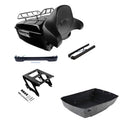 King Trunk Backrest Rack Lights Solo Mount Fit For Harley Softail 2018-2025