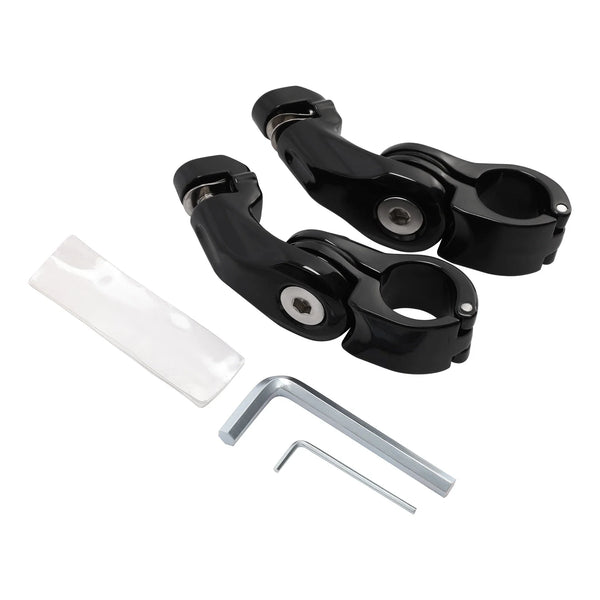 1-1/4'' 32mm Highway Short Angled Footpeg Pegs Mount Fit For Harley Street Glide