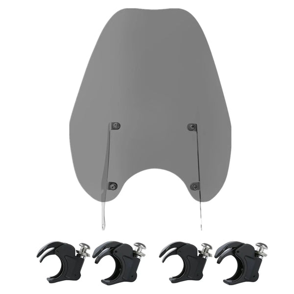Windshield w/ 41mm Quick Release Clamps Fit For Harley Fxst 1988-2013