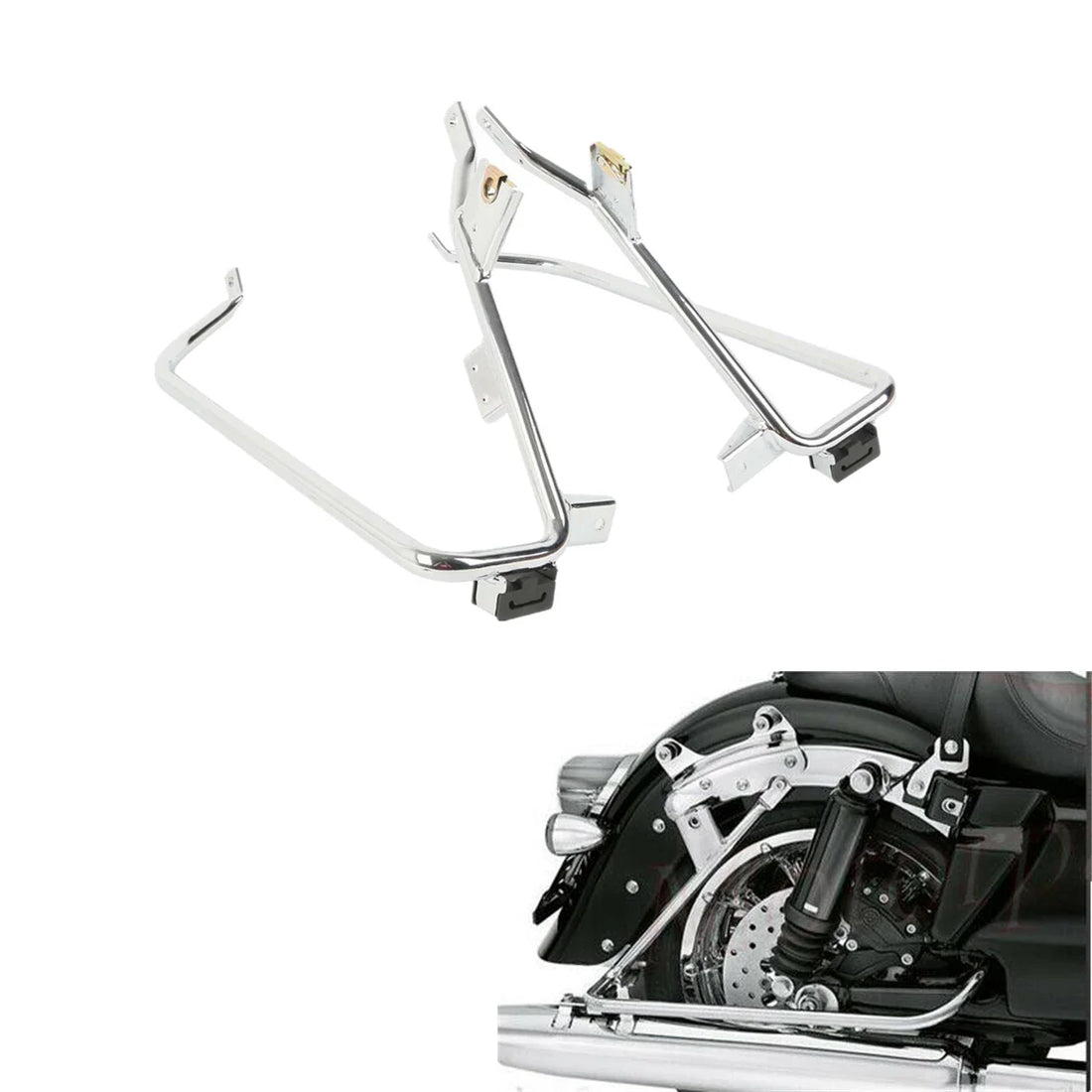 Saddlebag Support Brackets Fit For Harley Street Electra Road Glide King 09-13