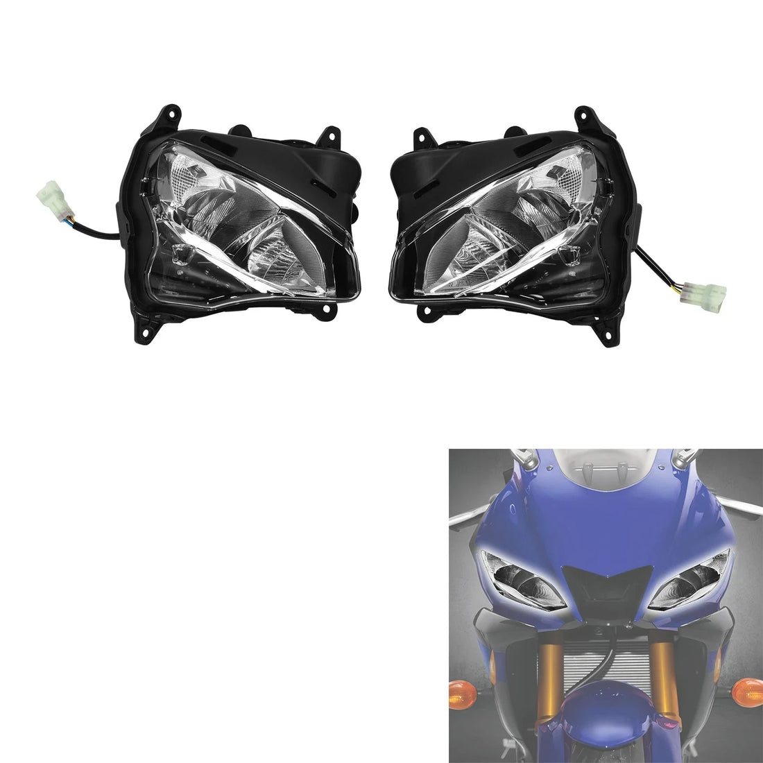 LED Headlight Light Lamp Assembly Fit For Yamaha Yzf R3 Yzf R25 2019-2024 2020